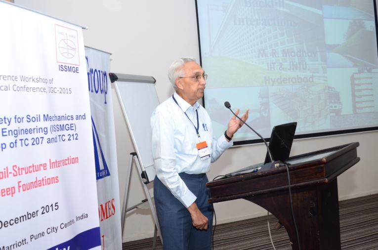 Kenote lecture by Prof. M.R. Madhav, former Vice President (Asia) of ISSMGE