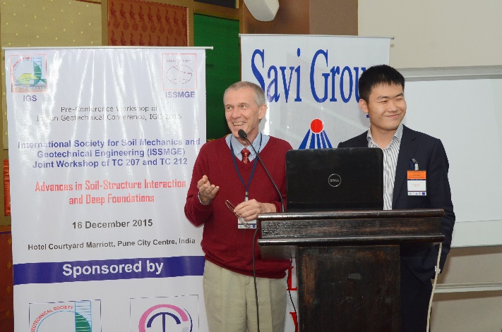 TC 207 Chair Dr. Michael Lisyuk (L) introducing invited speaker Mr. Haoyu Sun from China