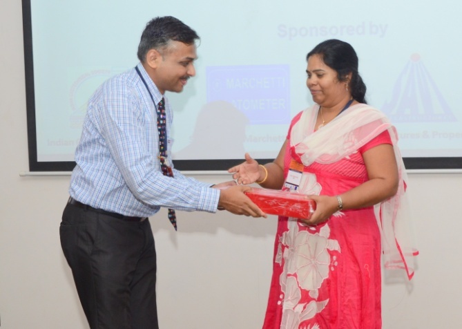 Felicitation of Chairperson of session 3 – Prof. G. Madhavi Latha, Member of TC 207 by Prof. Deepankar Choudhury
