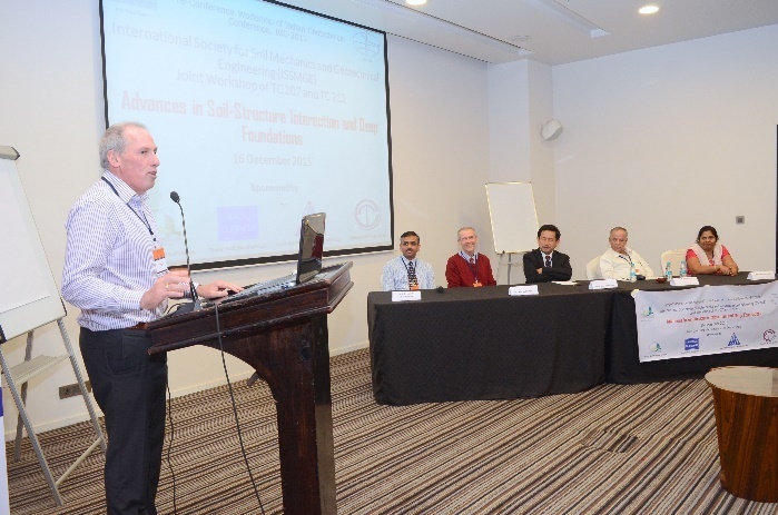 TC 207 Member, Dr. Chris Haberfield congratulating organizers in the Concluding session of the workshop